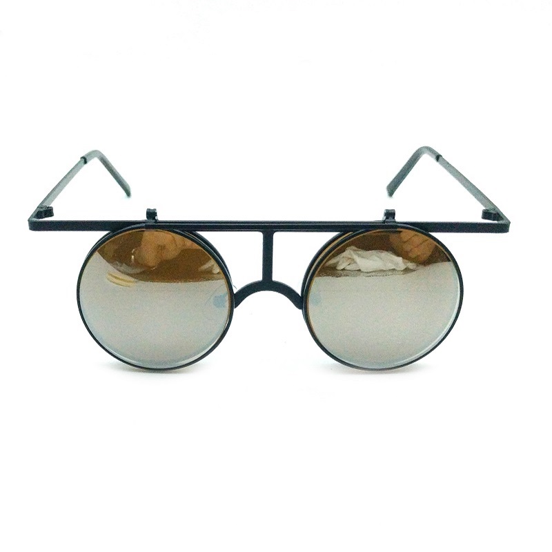 3D Printing Glasses Frames - Emazing Black Frame Silver lENS Flip