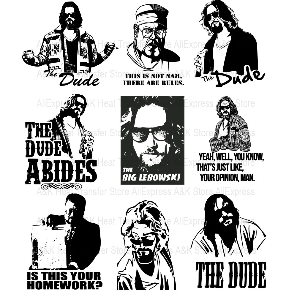 3D Printing Vinyl - Cool Lebowski Iron On Patch For