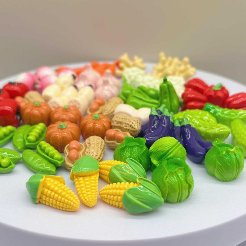 3D Printing Pot - 10Pcs Cute Mini Vegetable 3D Resin