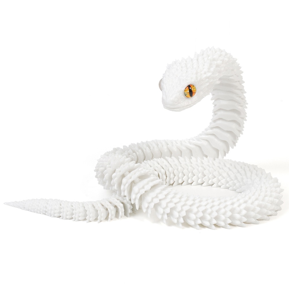 3D Printing Simulator - Realistic 3D Printed Snake Multicolor Rotatable