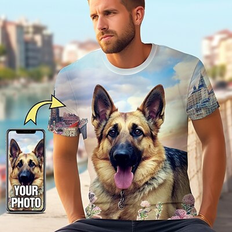 3D Printing Ideas - Custom Pet T Shirt for Men