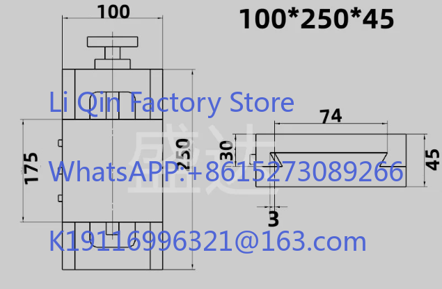 Linear Guide Rail - Screw rod sliding table cast iron