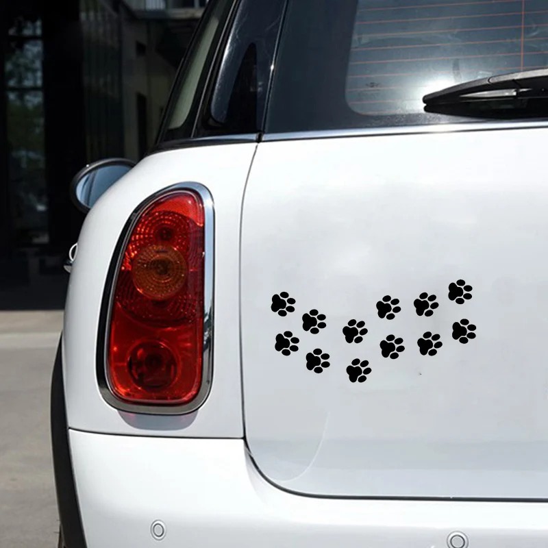 Car Sticker Animal Cat Paw Pri - 3D Printing Vinyl ulasan dan harga