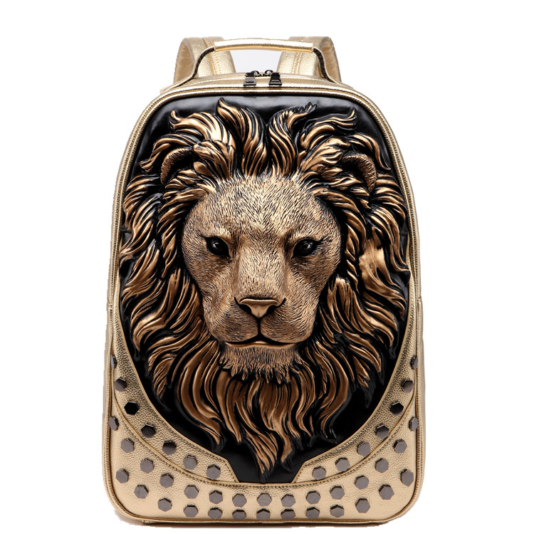 3D Embossed Lion Head Studded  - 3D Printing Link ulasan dan harga