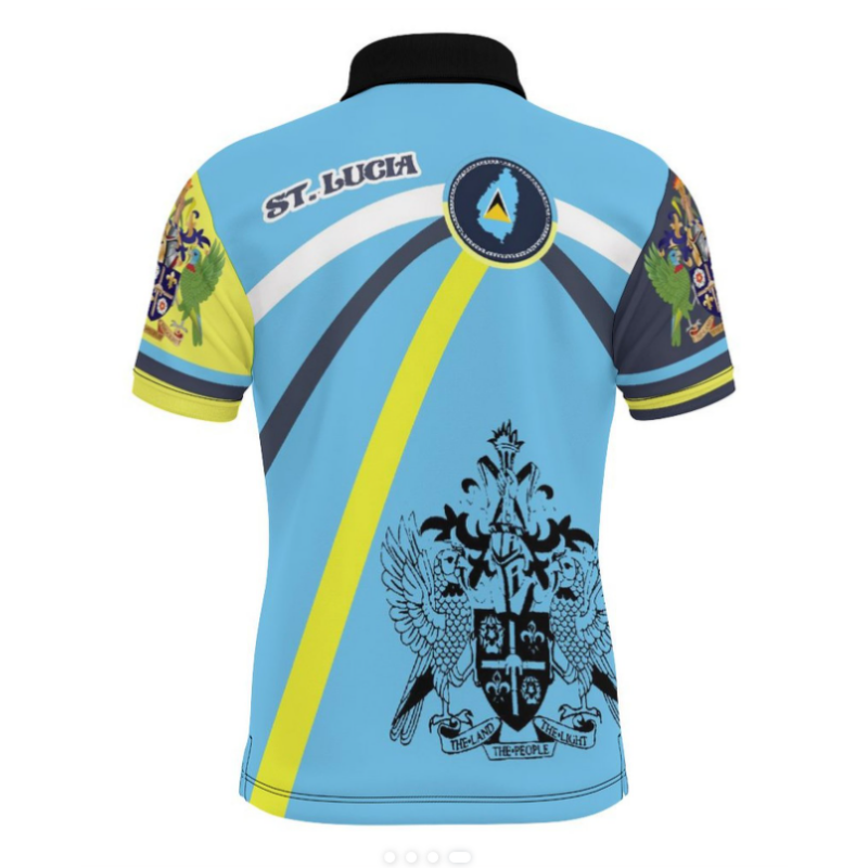 Saint Lucia Polo Shirt Customi - 3D Printing Link ulasan dan harga