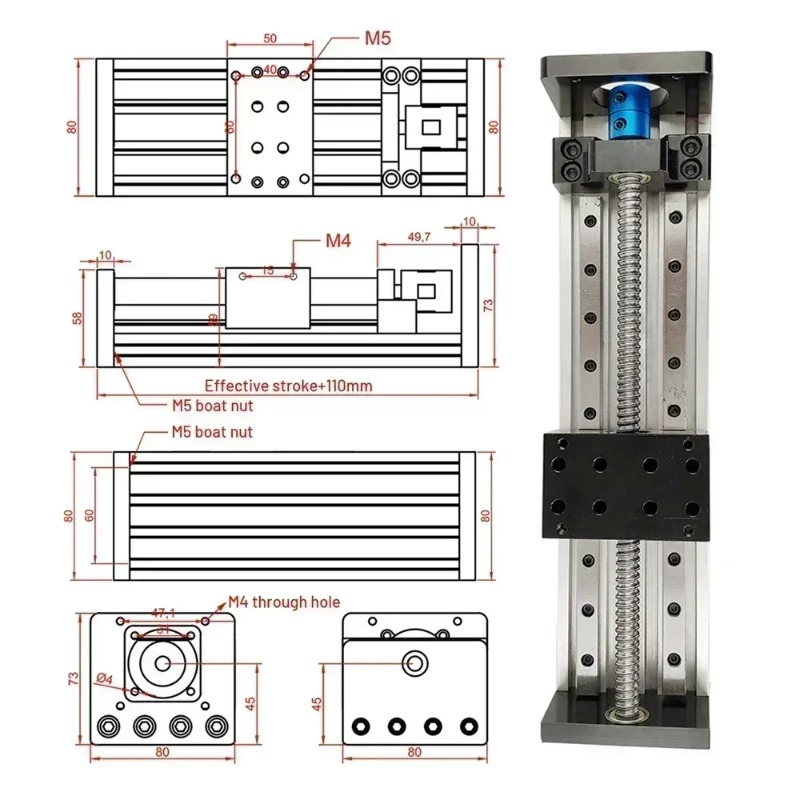 【specialized】CNC Ball Screw Li - Linear Guide Rail ulasan dan harga