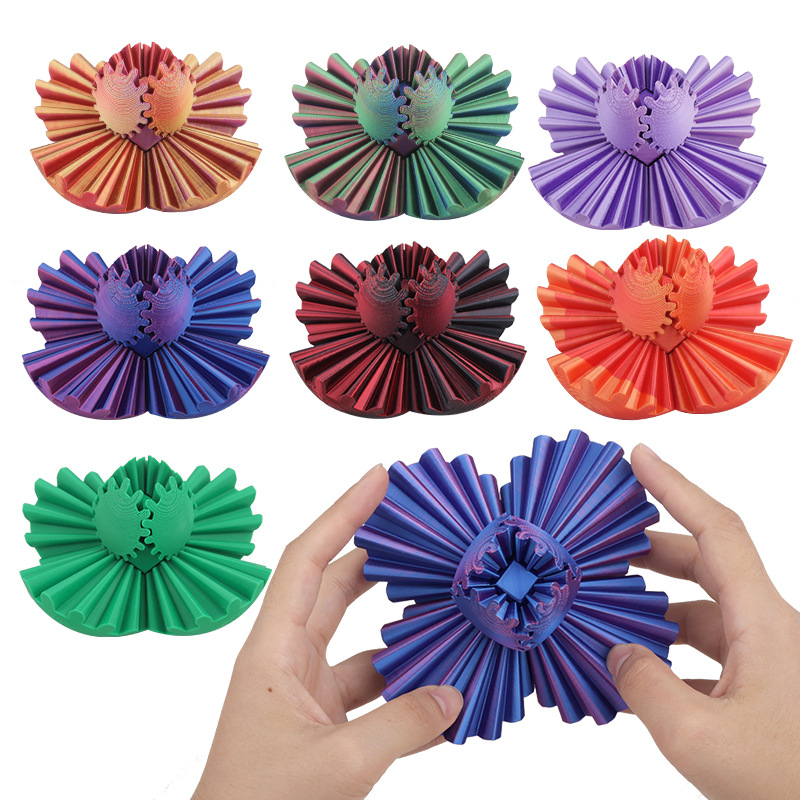 3D Printed Gear Ball Spin Deco - 3D Printing Gears ulasan dan harga