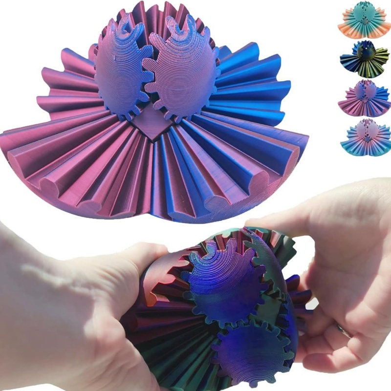 3D Printed Gear Ball Spin Deco - 3D Printing Gears ulasan dan harga