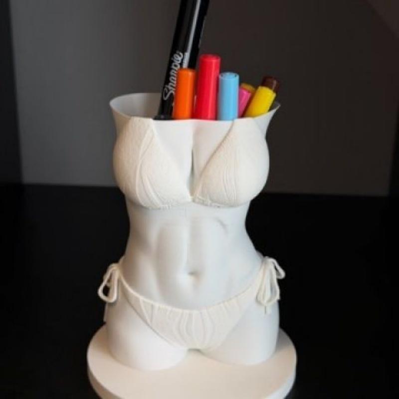 NEW Bikini Body Pen Holder 3D  - 3D Printing Pot ulasan dan harga