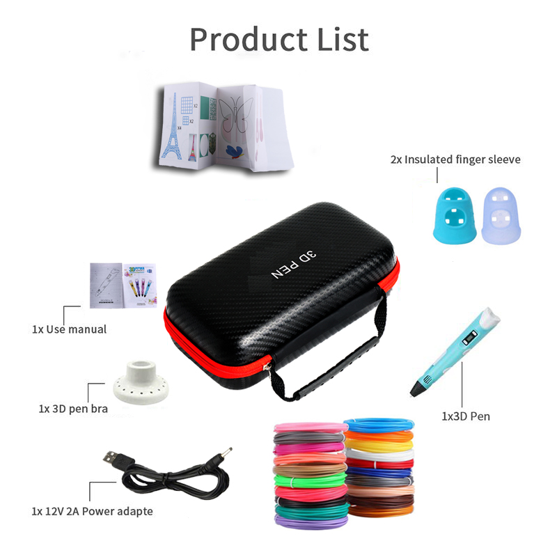 3D Pen With LCD Screen Compati - 3D Printing Link ulasan dan harga