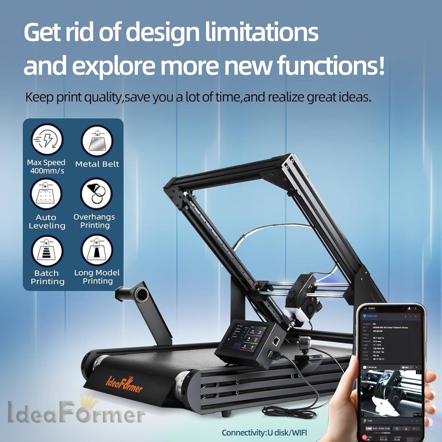 IdeaFormer IR3 V2 Conveyor Bel - 3D Printing Z Axis ulasan dan harga