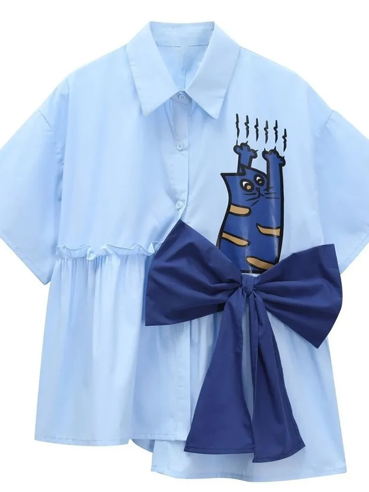 Zoki 3D Bow Cute Shirt Women L - 3D Printing Ideas ulasan dan harga