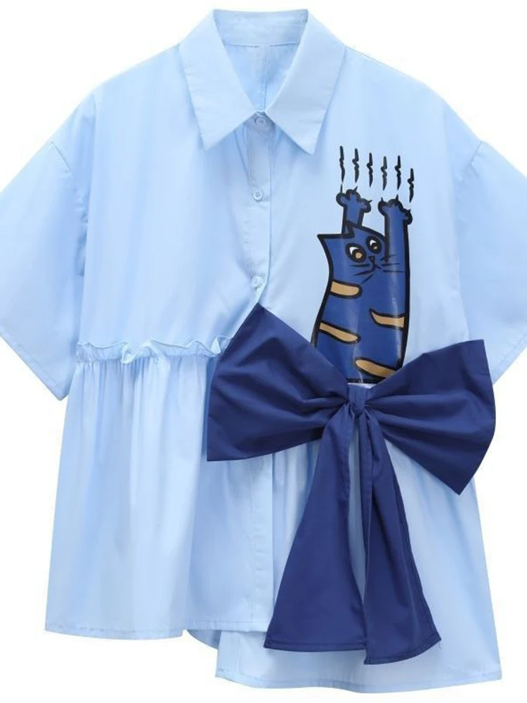 Zoki 3D Bow Cute Shirt Women L - 3D Printing Ideas ulasan dan harga