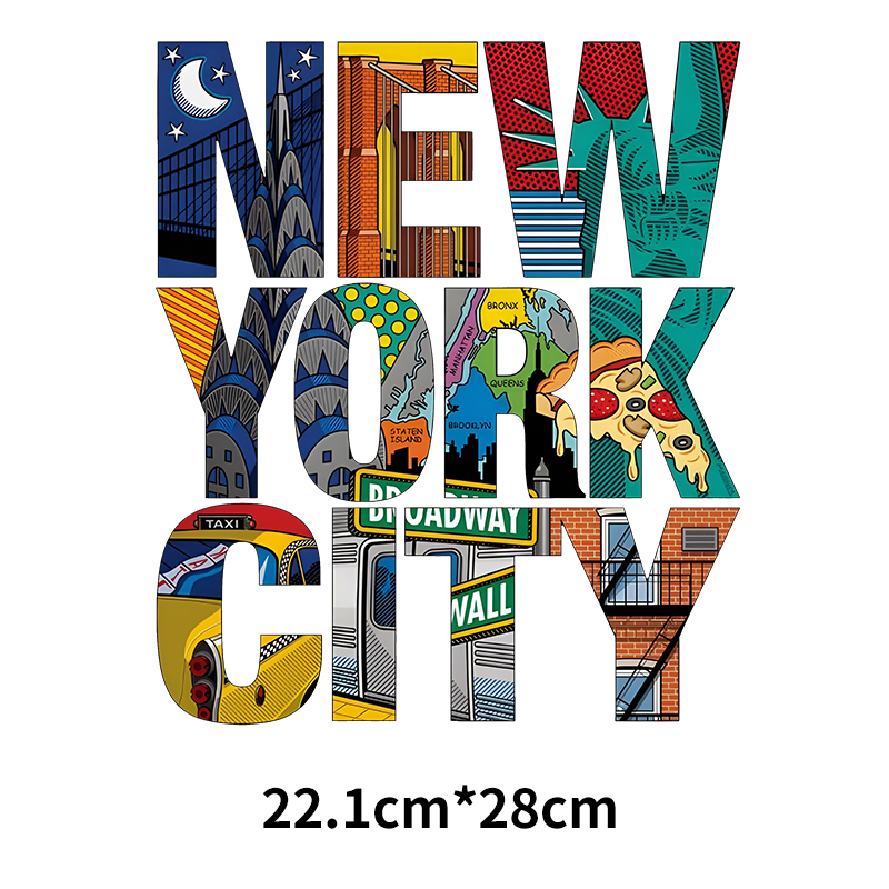 New York Letters DTF Heat Tran - 3D Printing Vinyl ulasan dan harga
