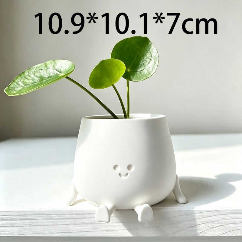3D Printed Cute Smiley Face Pl - 3D Printing Pot ulasan dan harga