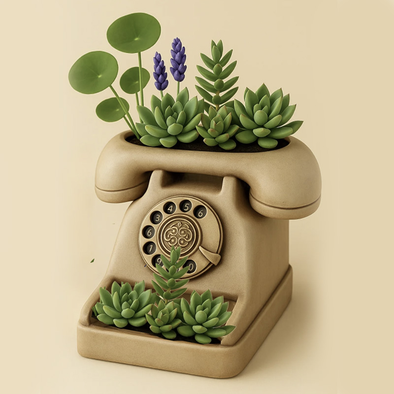3D Vintage Rotary Telephone Su - 3D Printing Pot ulasan dan harga