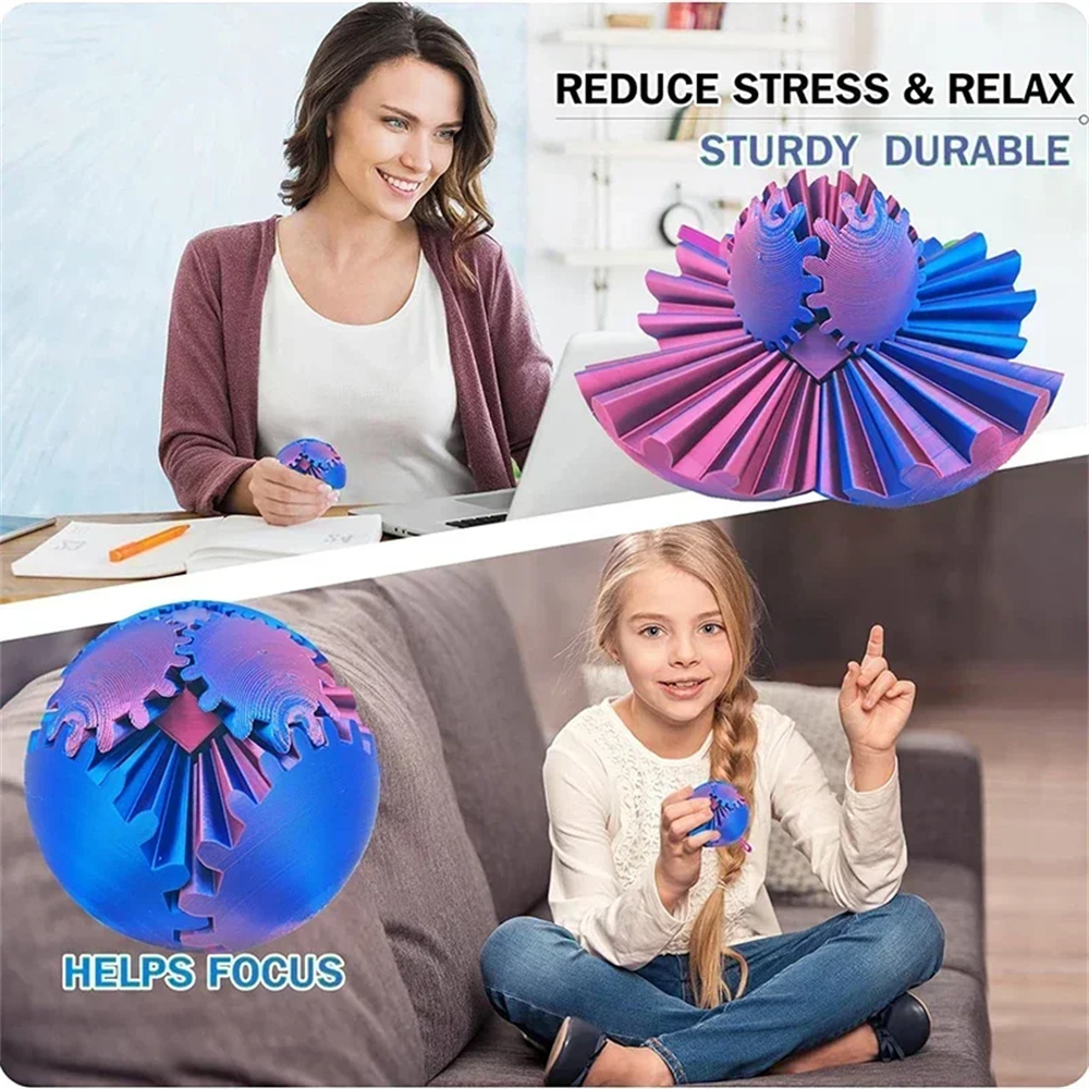 Gear Ball 3D Printed Fidget To - 3D Printing Gears ulasan dan harga