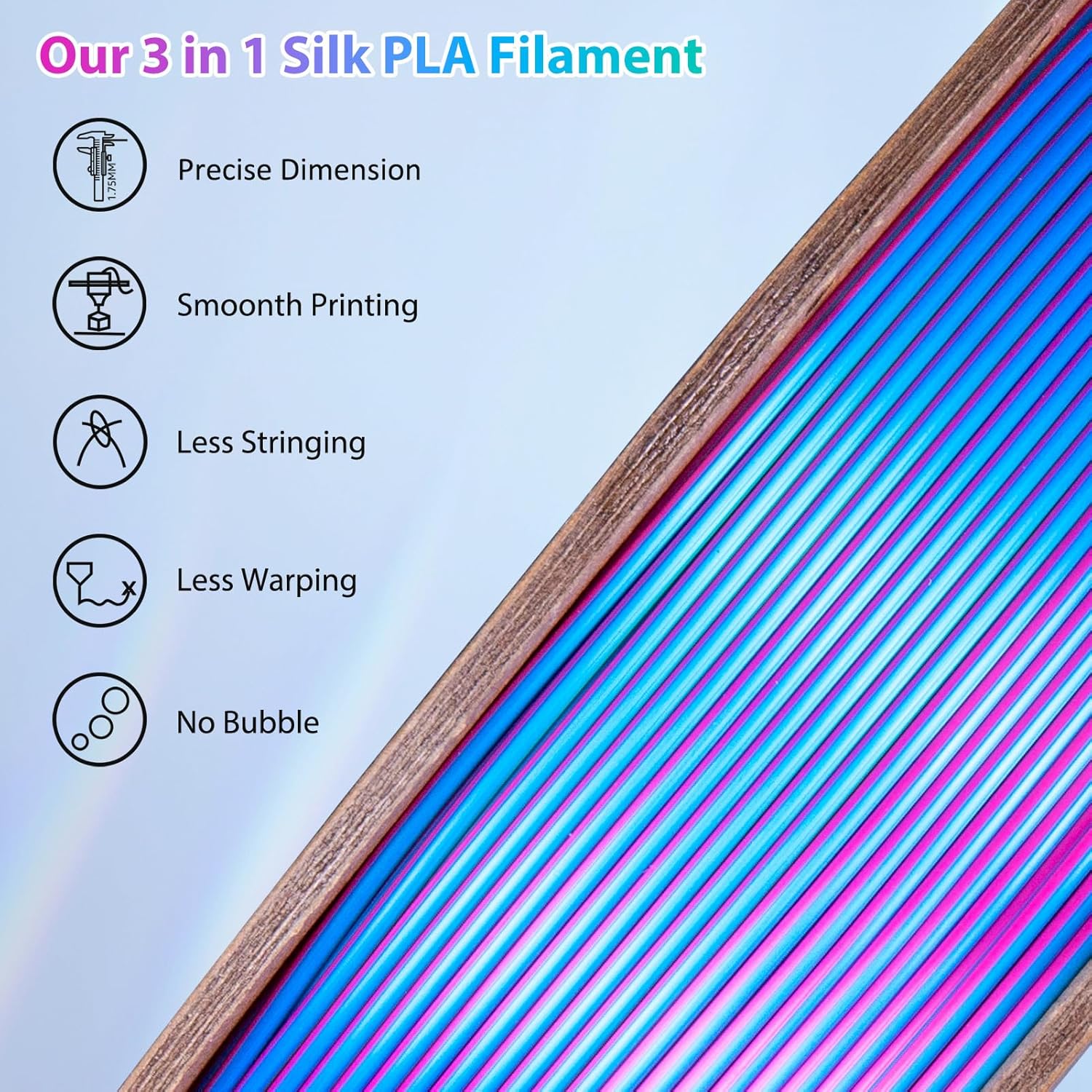 ADLAYER PLA Silk 3D Printer Fi - 3D Printing Link ulasan dan harga