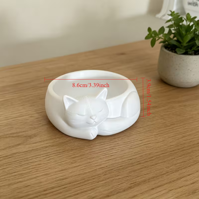 3D Printed Sleeping Cat Flower - 3D Printing Pot ulasan dan harga