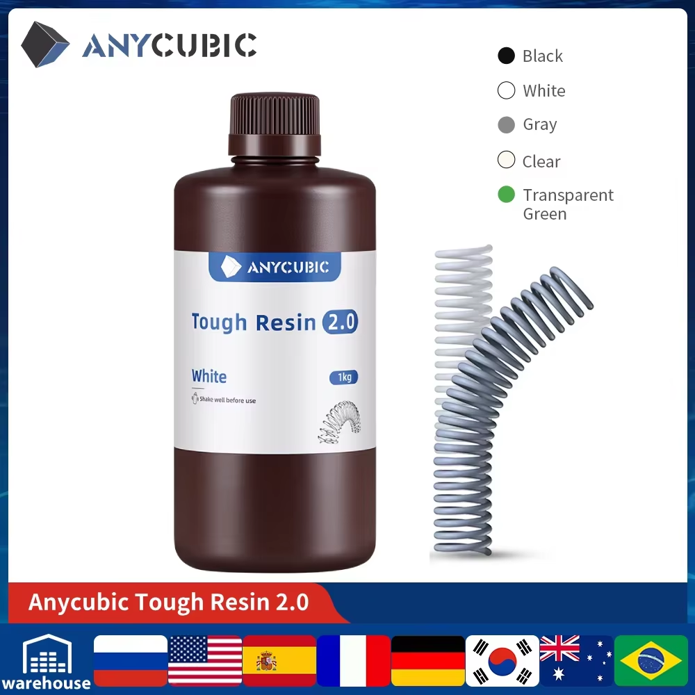ANYCUBIC Flexible Tough Resin  - 3D Printing Uv Sensitive Resin ulasan dan harga