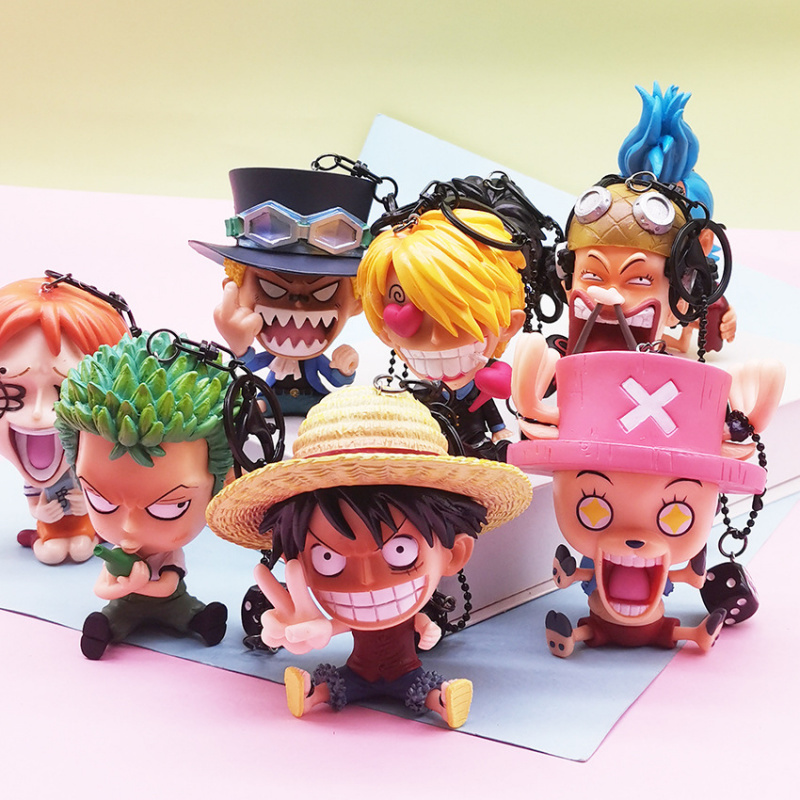 One Piece Anime Keychain, Luff - 3D Printing Luffy ulasan dan harga