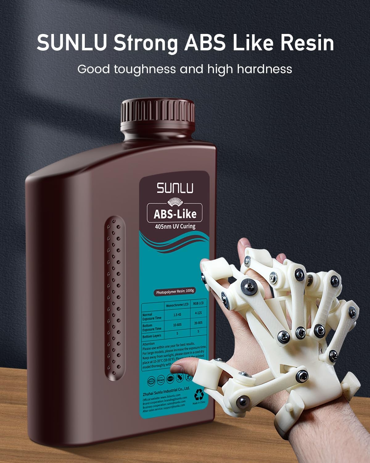 SUNLU ABS Like Resin 405nm 1KG - 3D Printing Uv Sensitive Resin ulasan dan harga