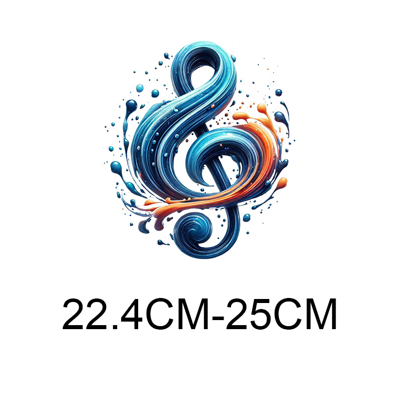 Color music symbols heat trans - 3D Printing Vinyl ulasan dan harga