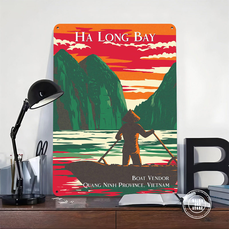 Ha Long Bay Boat Vendor Poster - 3D Printing Vendor ulasan dan harga
