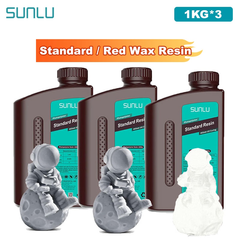 SUNLU 3KG Standard / Red Wax R - 3D Printing Uv Sensitive Resin ulasan dan harga