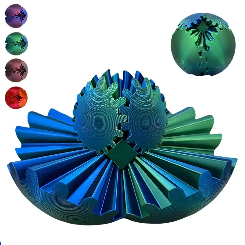 3D Printed Gear Ball Spin Ball - 3D Printing Gears ulasan dan harga