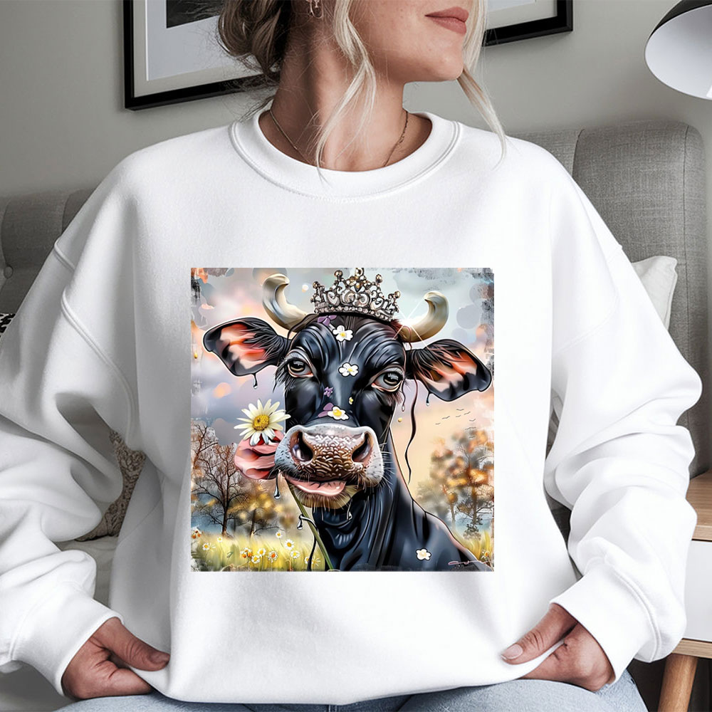 Funny Cow Print Iron On Transf - 3D Printing Vinyl ulasan dan harga