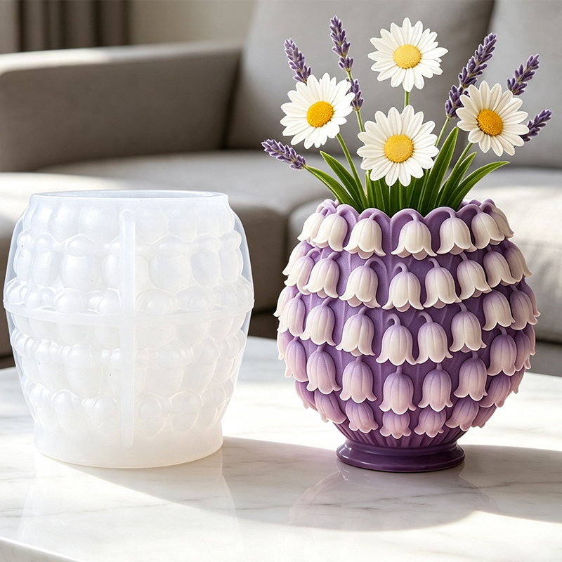 3D Lily of the Valley Vase Sil - 3D Printing Pot ulasan dan harga