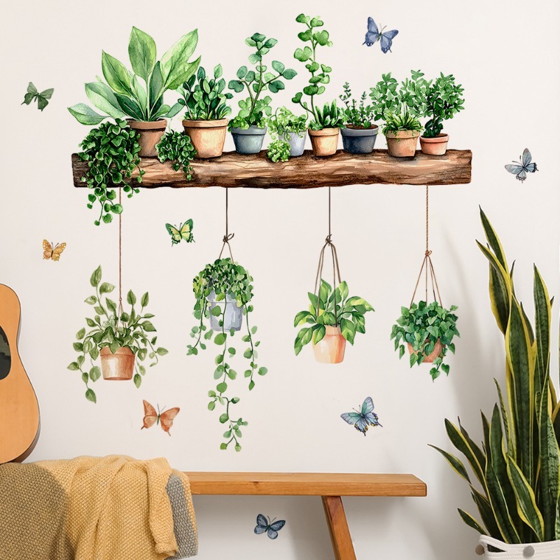3D Potted Green Plant Shelf Wa - 3D Printing Pot ulasan dan harga
