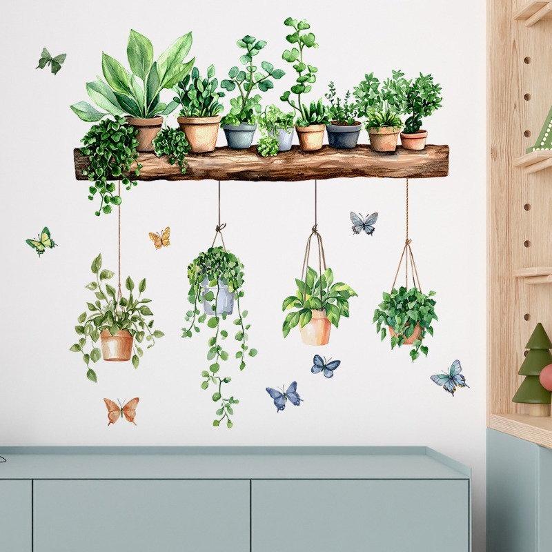 3D Potted Green Plant Shelf Wa - 3D Printing Pot ulasan dan harga