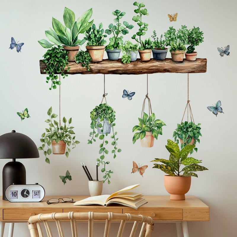 3D Potted Green Plant Shelf Wa - 3D Printing Pot ulasan dan harga