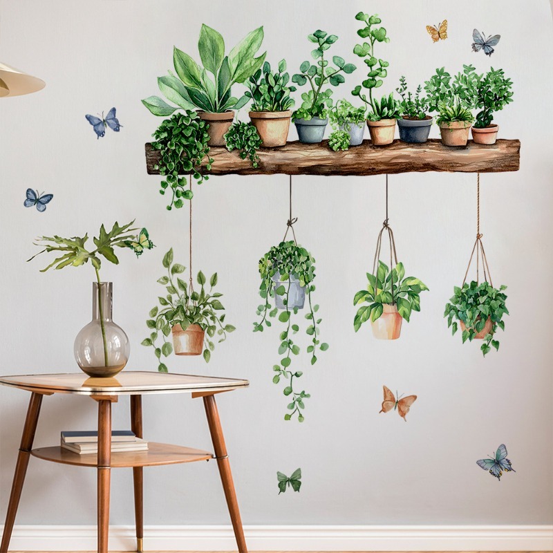 3D Potted Green Plant Shelf Wa - 3D Printing Pot ulasan dan harga