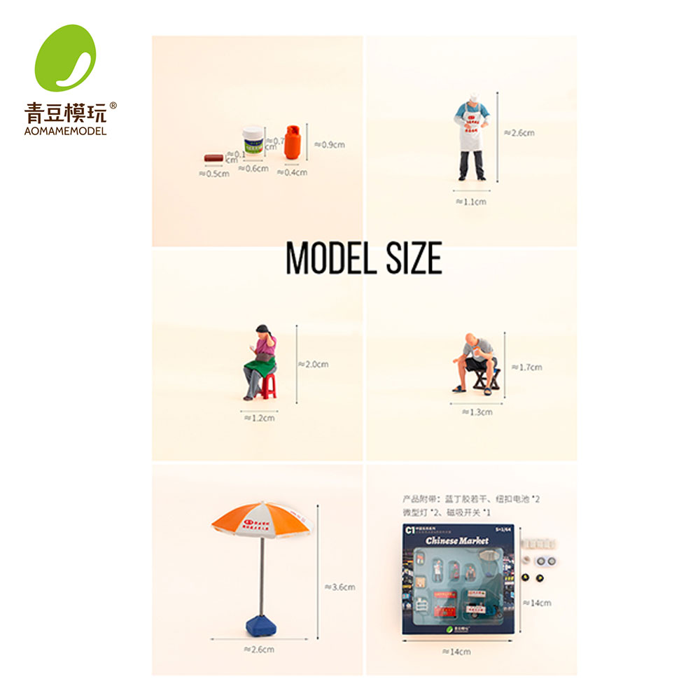 1/64 Night market s Model Kit- - 3D Printing Kit ulasan dan harga