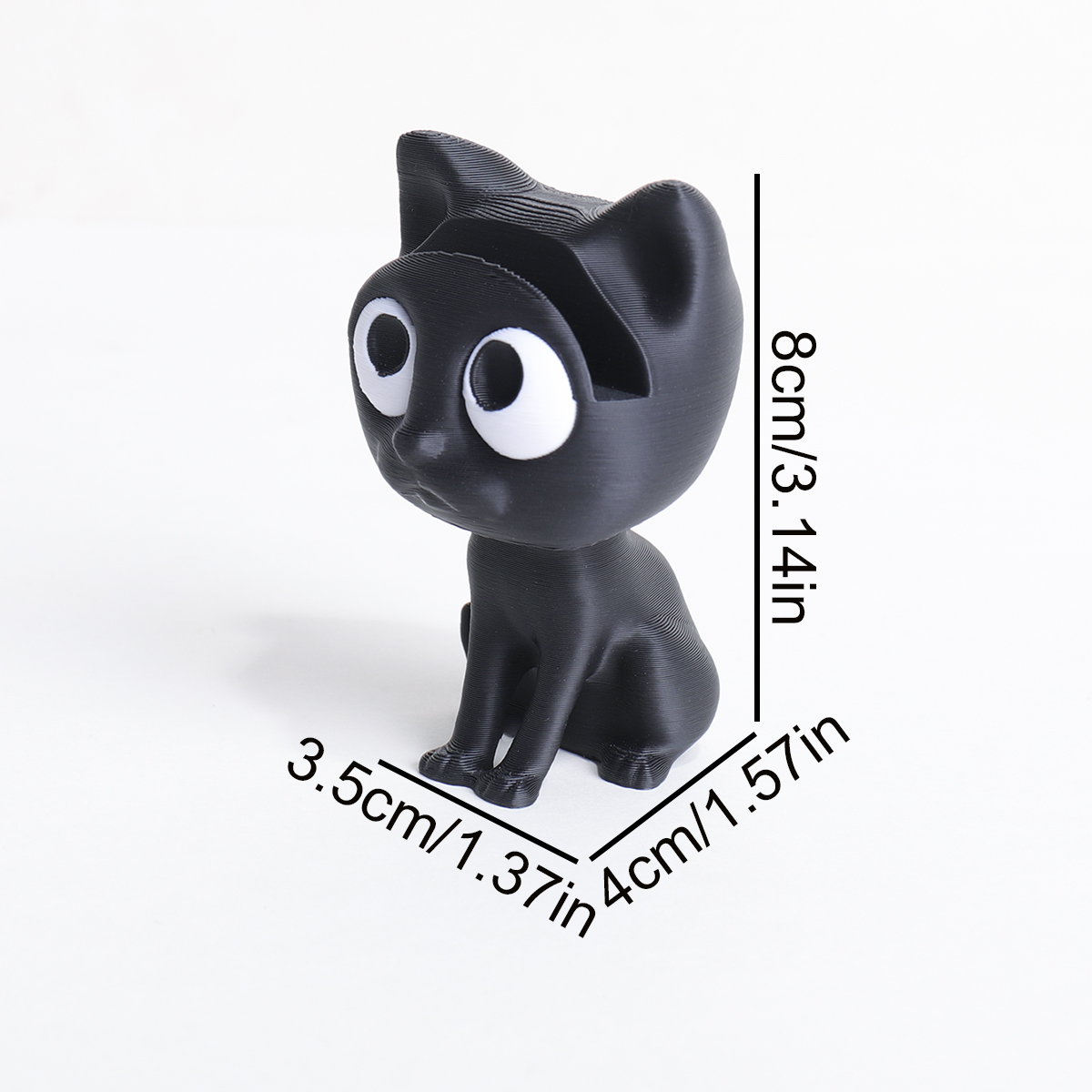 Cute 3D Printed Black Cat Glas - 3D Printing Glasses Frames ulasan dan harga