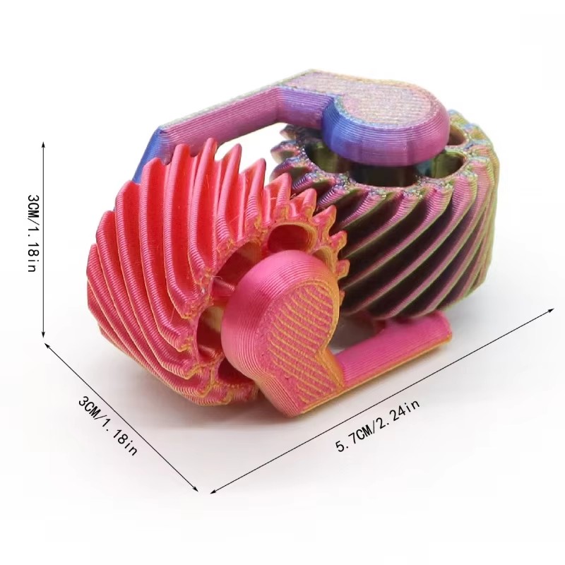 1PCS 3D Printed Fidget Spinner - 3D Printing Gears ulasan dan harga