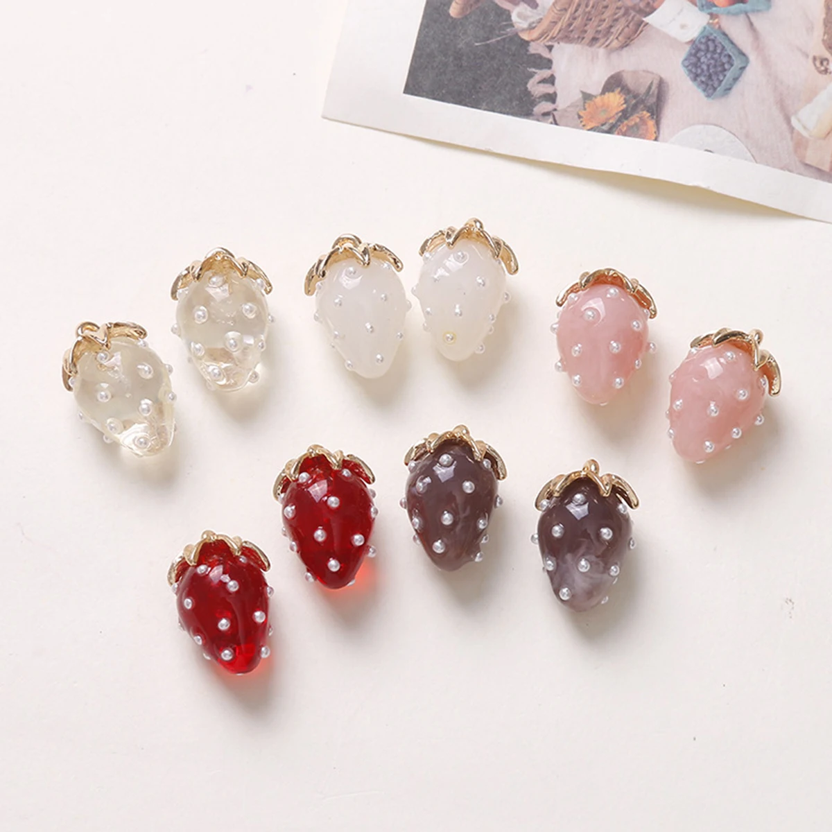 2Pcs Color Print 3D Cartoon St - 3D Printing Jewelry ulasan dan harga